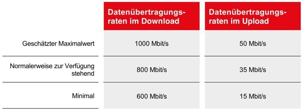 Vodafone Red Internet & Phone Cable 1000