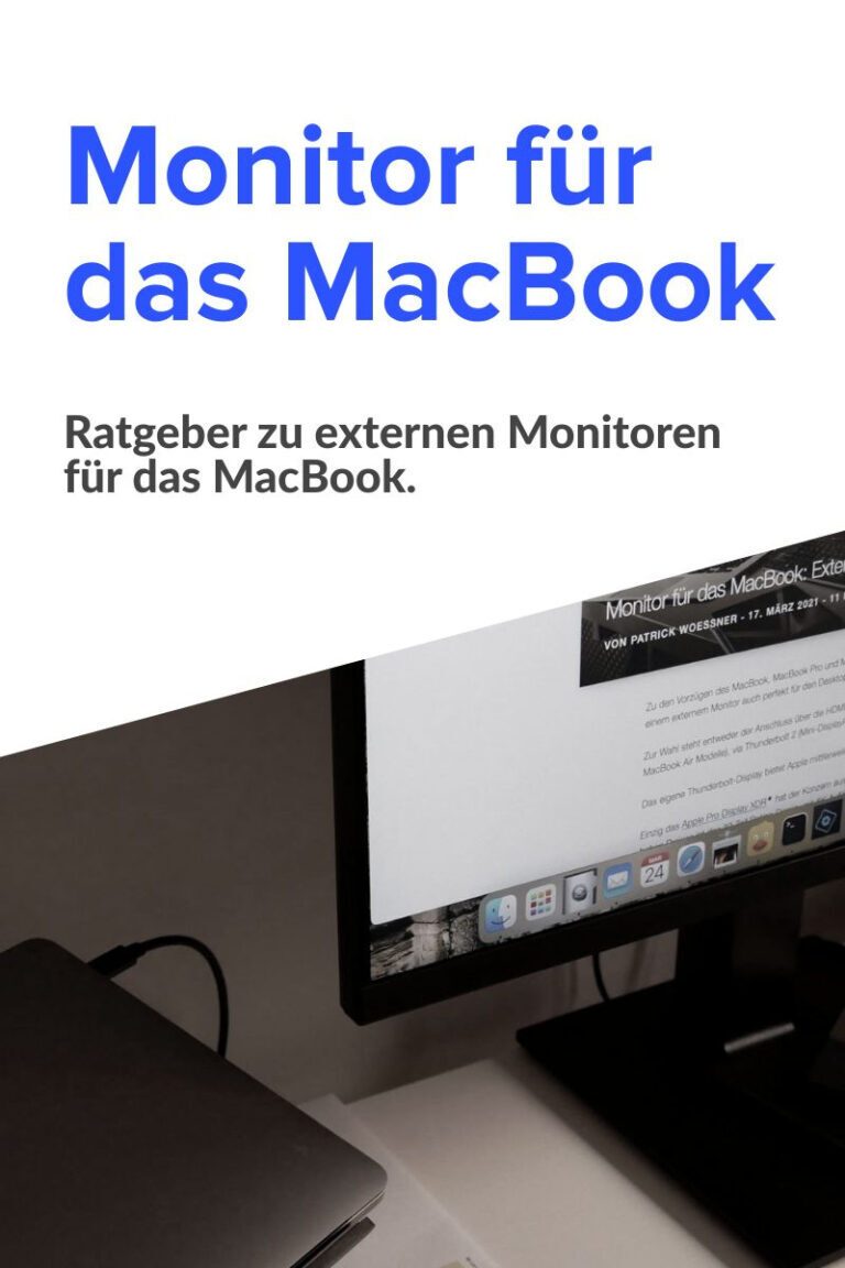 Monitor für das MacBook