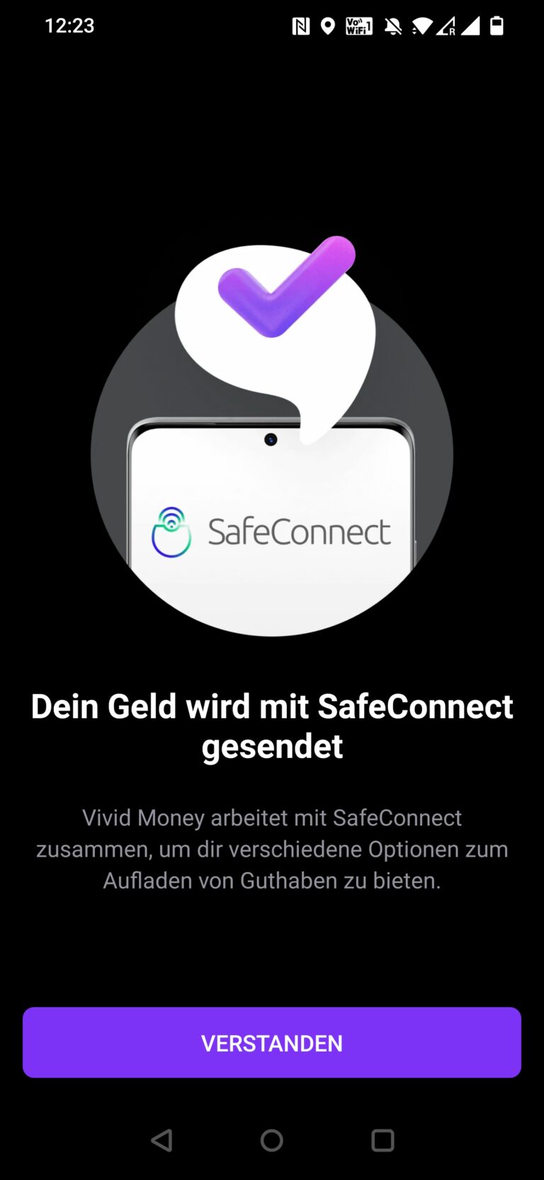 SafeConnect - Geld hinzufügen per PSD2-Schnittstelle