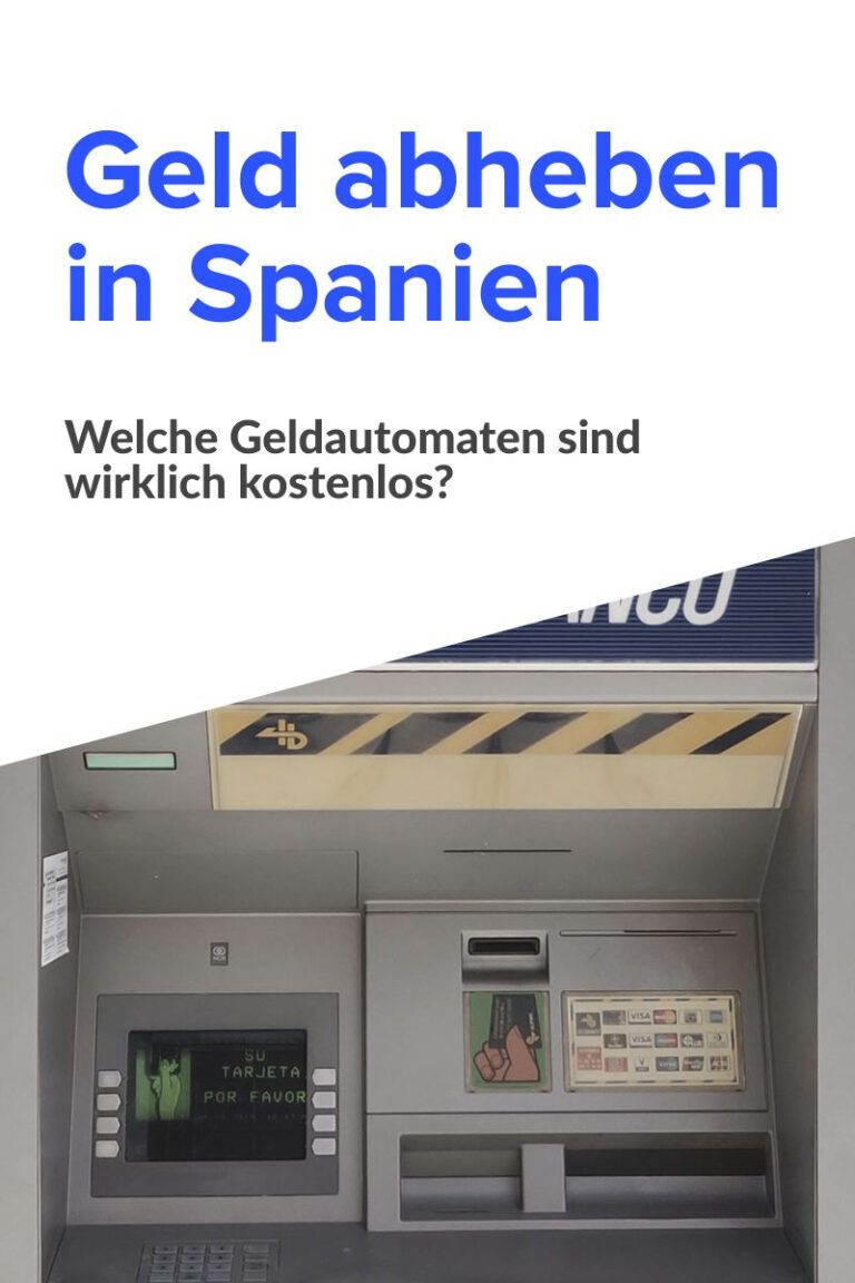 Spanischer Geldautomat - kostenlos Geld abheben