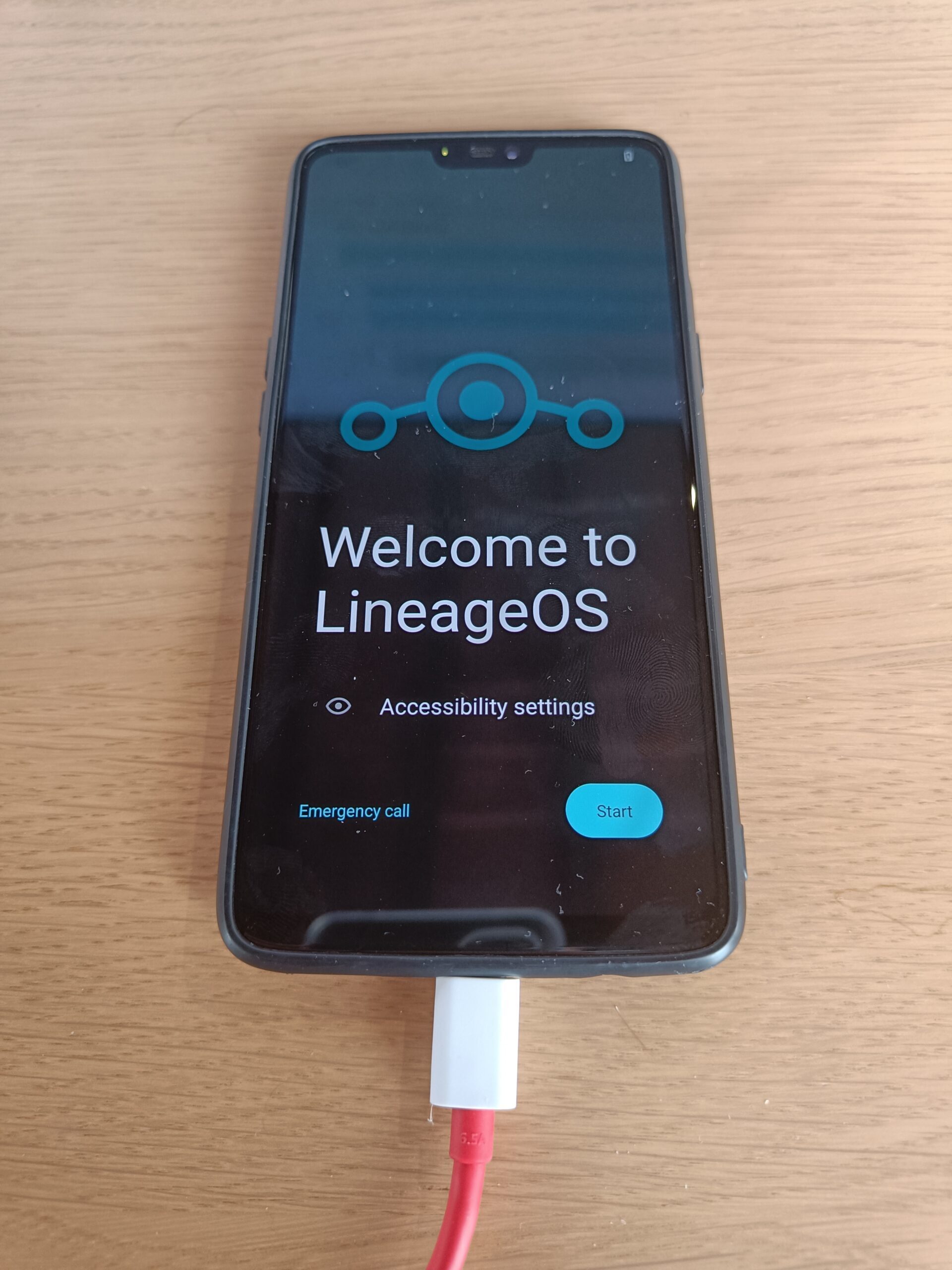LineageOS - erster Boot-Vorgang, Setup-Screen