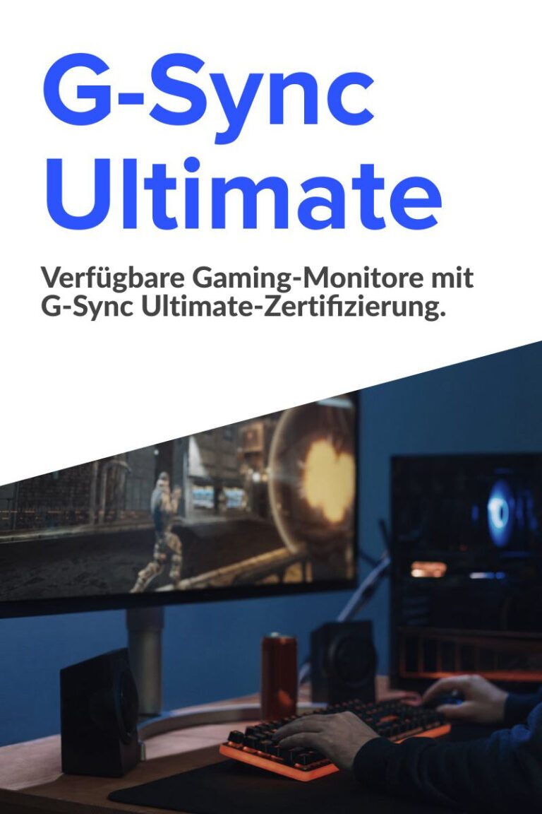 Liste der verfügbaren Monitore mit G-Sync Ultimate