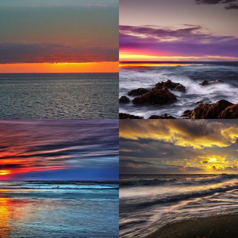 KI-Bild - Sonnenuntergang Ozean