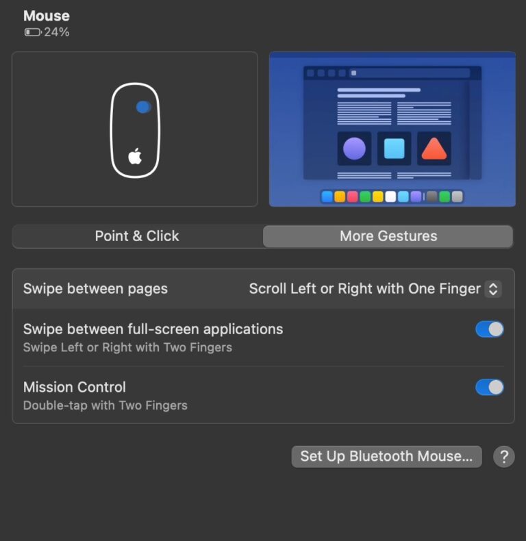 Integration der Magic Maus unter MacOS - weitere Gesten