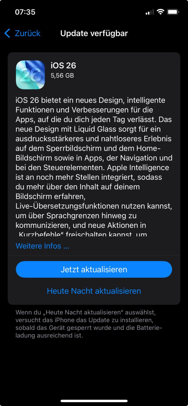 iOS 16 Softwareupdate steht bereit - per manuellem Update geht es meist schneller