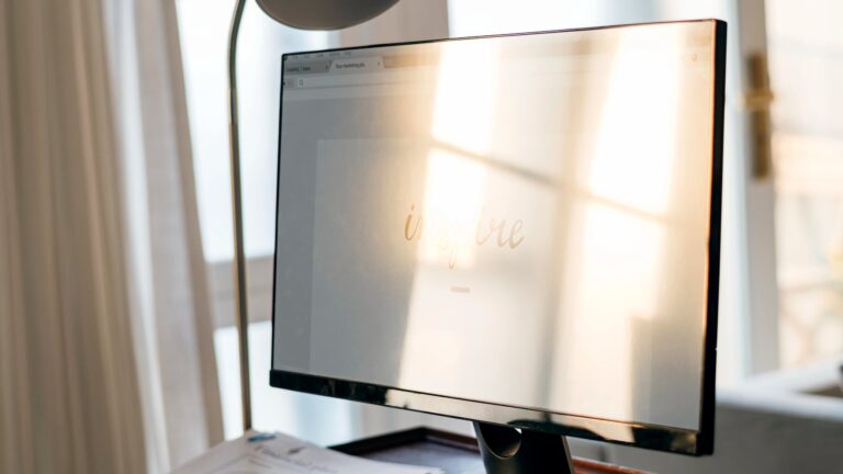 Sonne scheint direkt auf den Monitor - immer problematisch